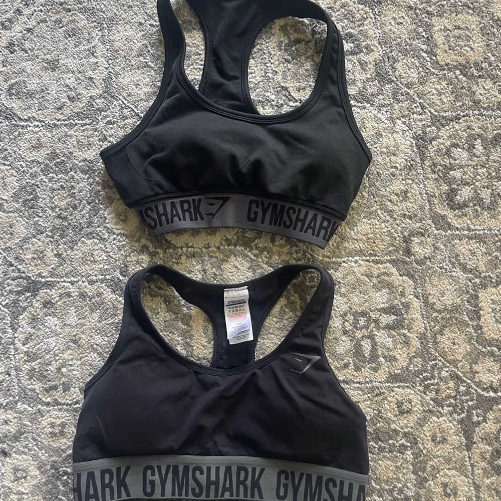 Gymshark Black Racerback Sports Bra Moisture-Wicking